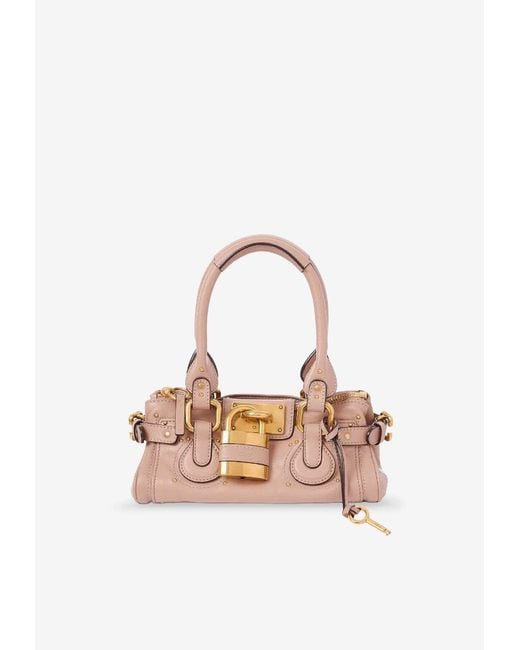 Chloé White Small Paddington Shoulder Bag