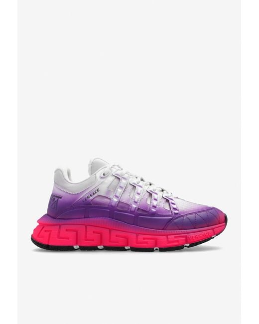 Versace Pink Trigreca Low-Top Sneakers