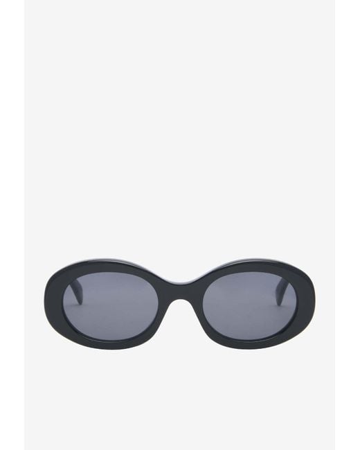 Céline Blue Triomphe Round-Shaped Sunglasses