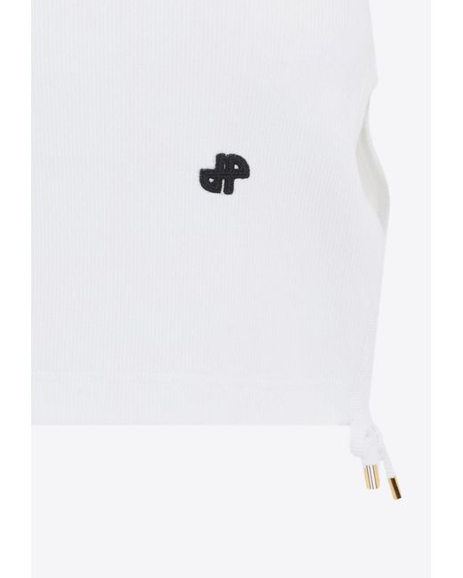 Patou White Logo Short-Sleeved T-Shirt