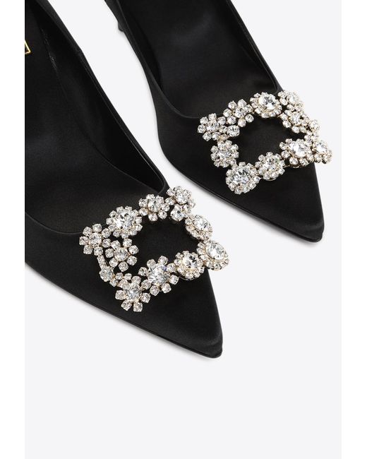 Roger Vivier White Efflorescence 65 Satin Pumps