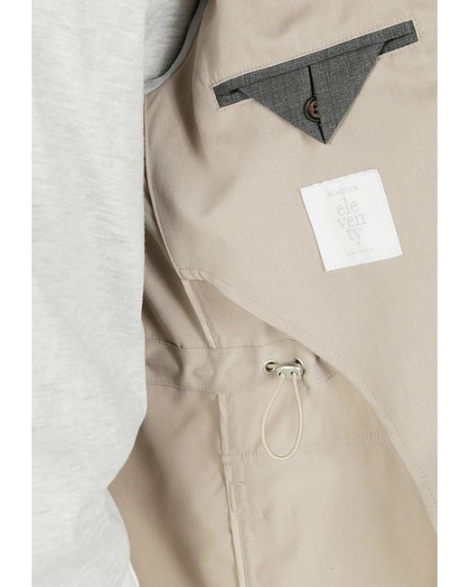 Eleventy Gray Field Buttoned Jacket for men