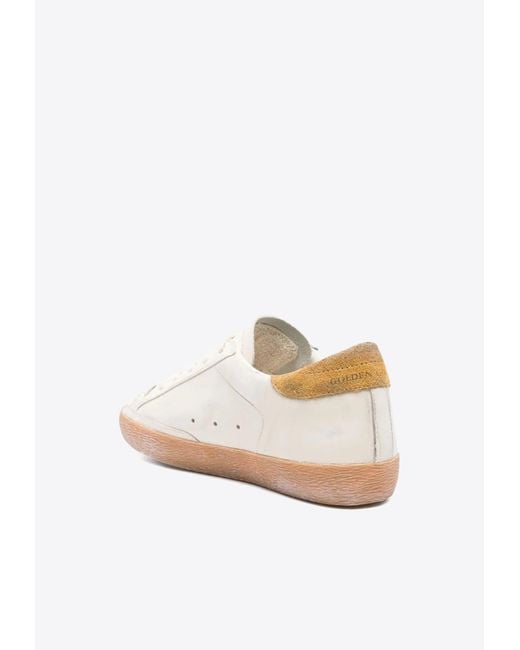 Golden Goose Deluxe Brand White Super-Star Low-Top Sneakers