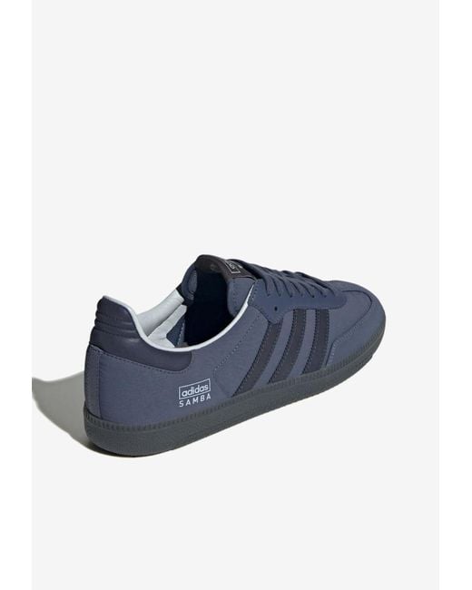 Adidas Originals Blue Samba Og Low-Top Sneakers for men