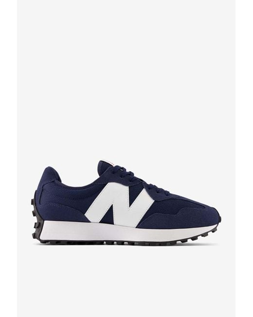 New Balance Blue 327 Low-Top Sneakers