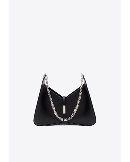 Givenchy Black Cut Out Leather Shoulder Bag