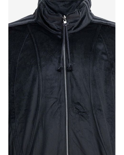 Adidas Originals Black X Song For The Mute Zip-Up Velvet Jacket for men