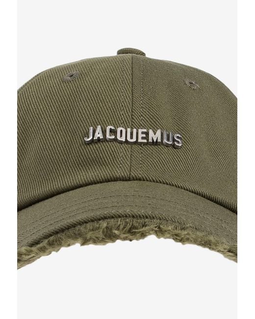 Jacquemus Green Artichaut Baseball Cap With Strap