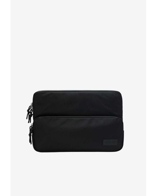 Rag & Bone Black Logo-Patch Laptop Briefcase for men