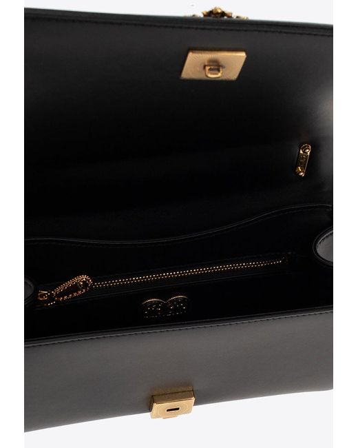 Dolce & Gabbana Black Devotion Quilted Leather Shoulder Bag