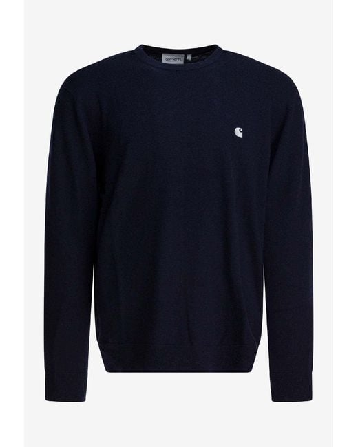 Carhartt Blue Madison Logo Sweater for men