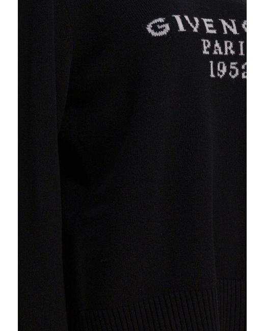 Givenchy Black Paris 1952 Turtleneck Wool Sweater
