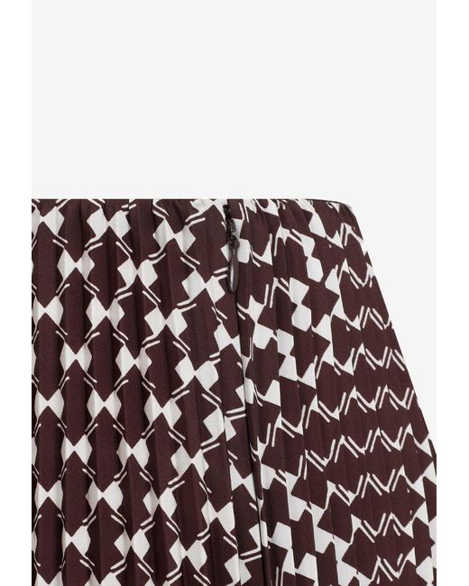 Ralph Lauren Multicolor Trivelas Pleated Maxi Skirt