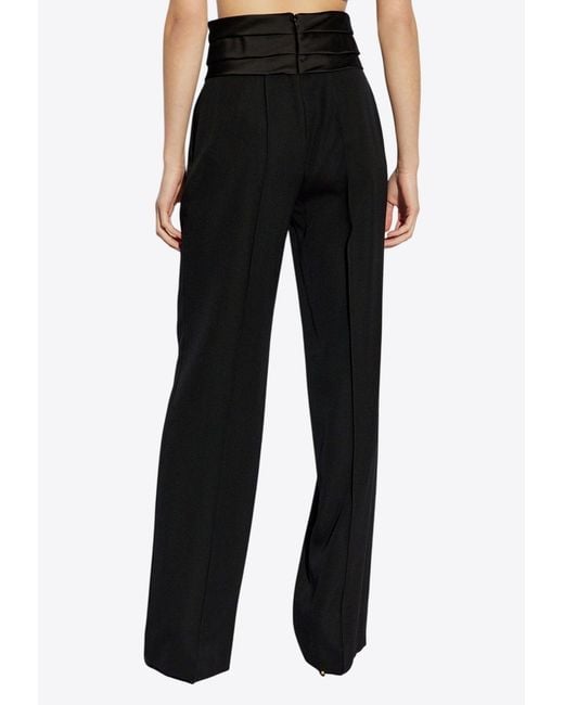 Balmain Black Tailored Wool Pants