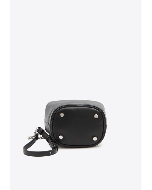 Roger Vivier Black Très Vivier Calf Leather Bucket Bag