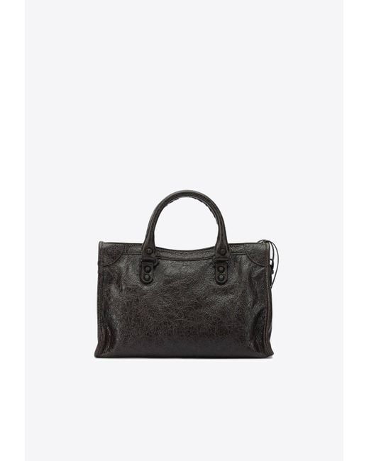Balenciaga Black Le City Handbags Brown