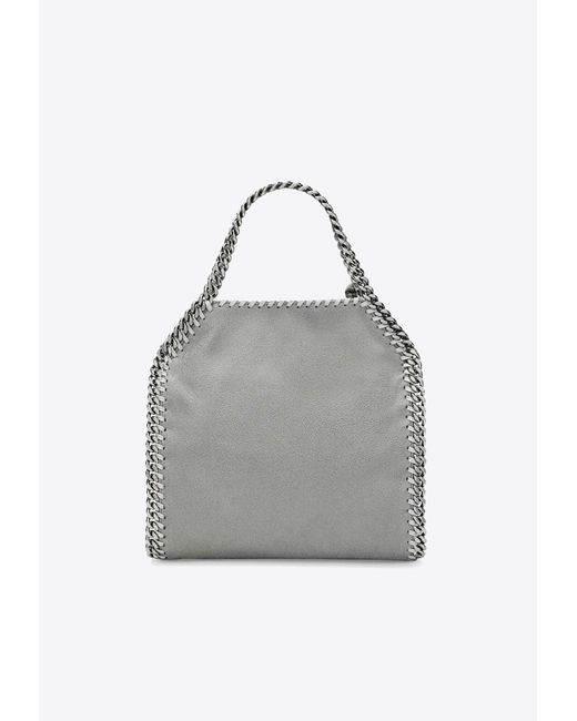 Stella McCartney Gray Mini Falabella Faux Leather Shoulder Bag