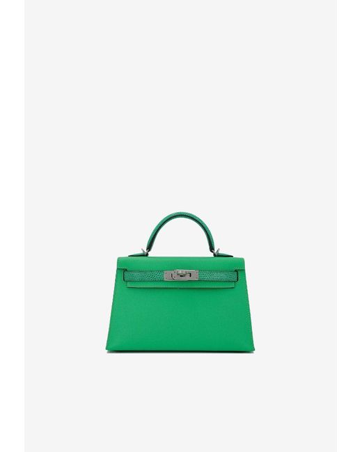 Hermès Green Mini Kelly Ii 20 Touch