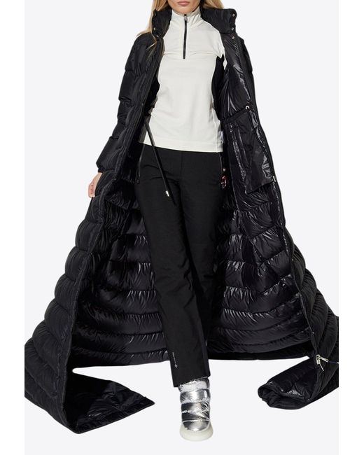 Moncler Black Verone Extra-Long Down Jacket