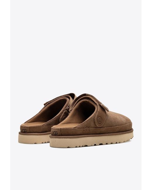 Ugg Brown Goldenstar Suede Clogs