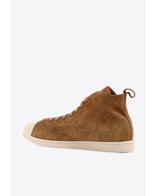 Adidas Brown X Wales Bonner Hi Suede High-Top Sneakers