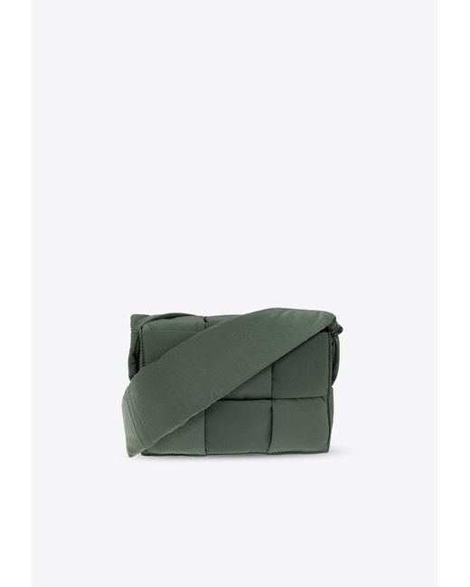 Bottega Veneta Green Small Padded Cassette Crossbody Bag for men