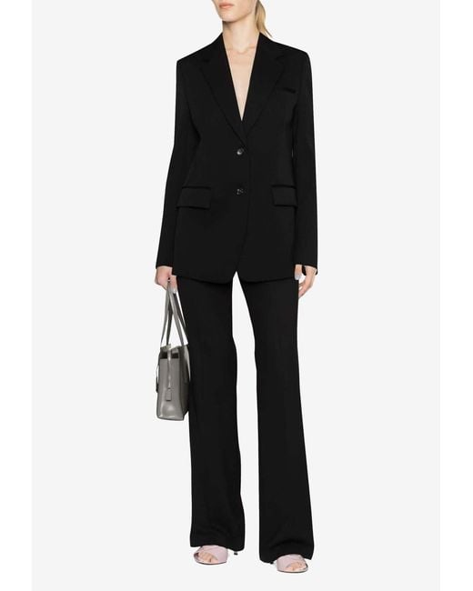 Lanvin Black Wool Single-Breasted Blazer