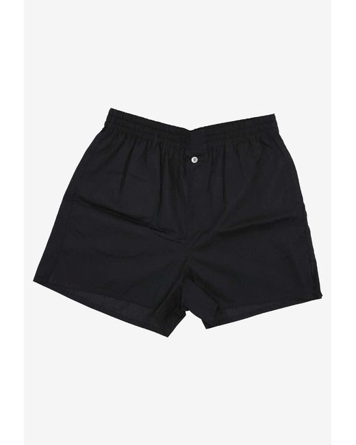 LA ROSE Black Button-Up Mini Shorts