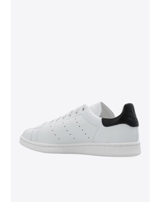 Adidas Originals White Stan Smith Leather Low-Top Sneakers for men