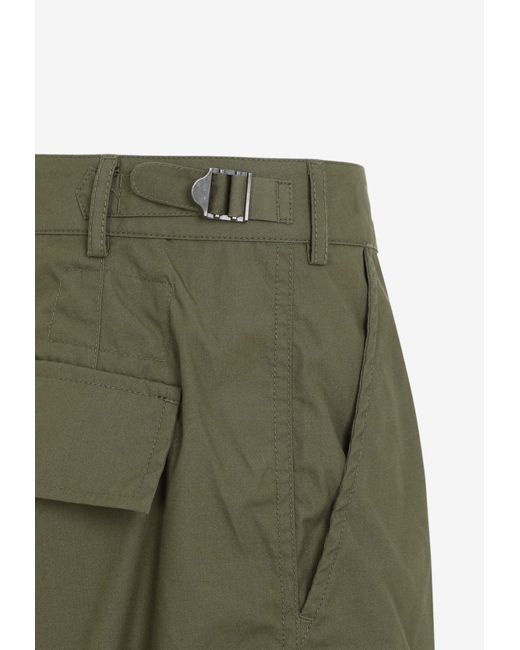 Universal Works Green Straight-Leg Cargo Pants for men