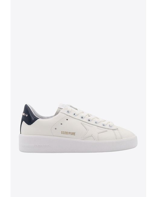 Golden Goose Deluxe Brand White Pure New Leather Low-Top Sneakers