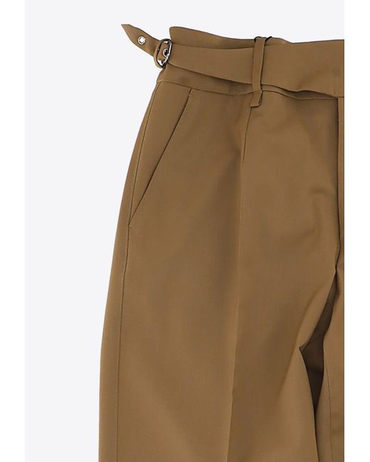Dolce & Gabbana Natural Two-Way Stretch Twill Tailored Pants for men