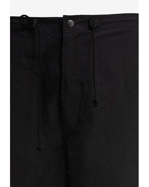 Needles Black Straight-Leg Cargo Pants for men