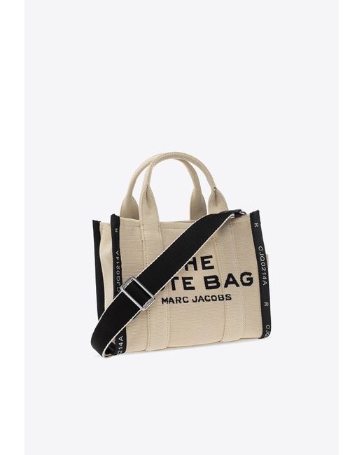 Marc Jacobs Natural The Small Logo Jacquard Tote Bag