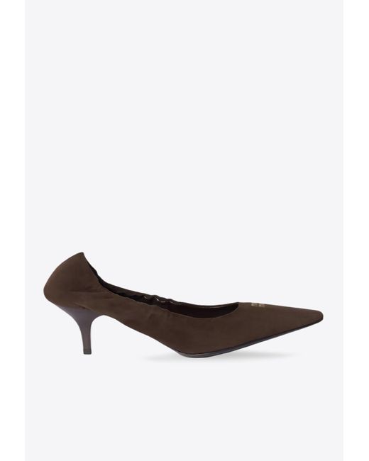 パンプス MIU MIU Brown Leather Pumps Miu Miu Leather Pumps in Brown | Lyst