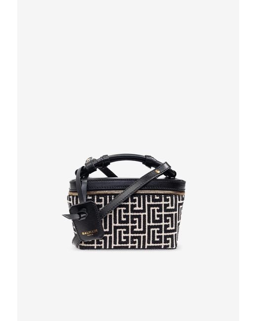 Balmain Multicolor B-Army Monogram Canvas Vanity Bag