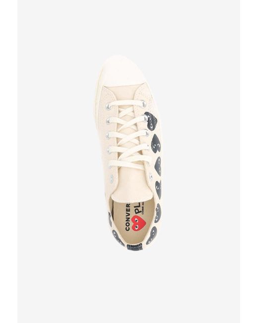 COMME DES GARÇONS PLAY White X Converse Multi Heart High-Top Sneakers