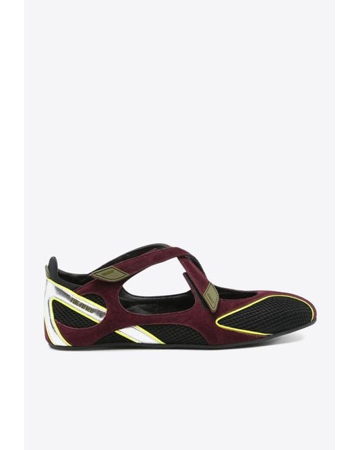 The Attico White Floor 01 Ballet Flats