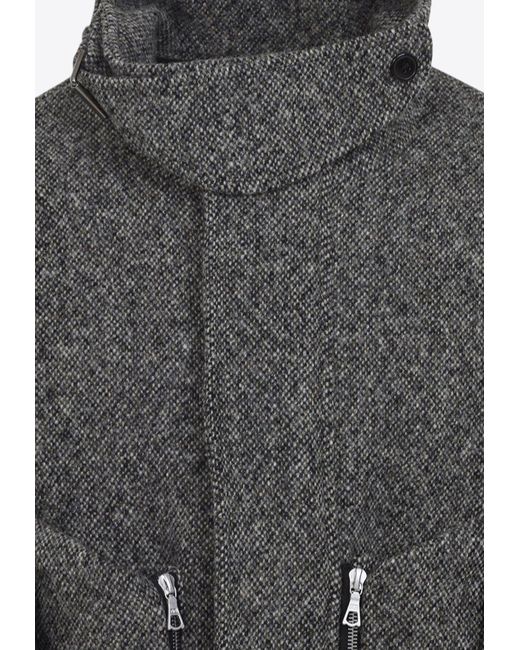 Dries Van Noten Gray Venice Wool Jacket for men