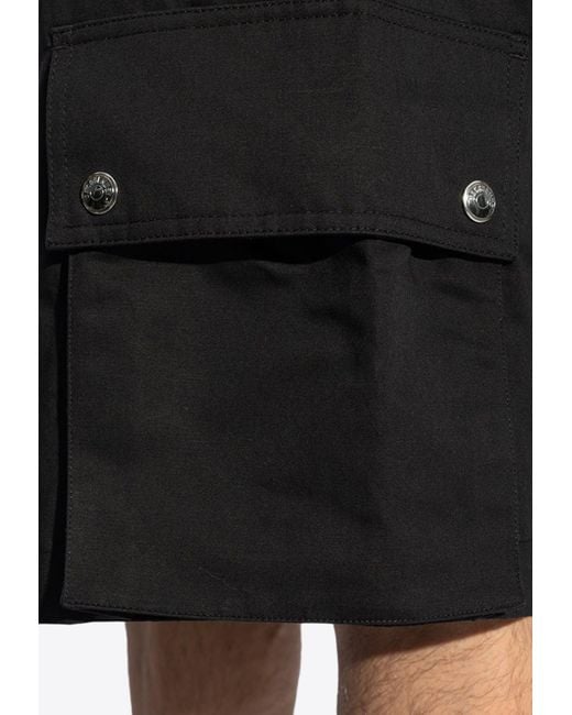 Jacquemus Black Le Cargo Belted Bermuda Shorts for men