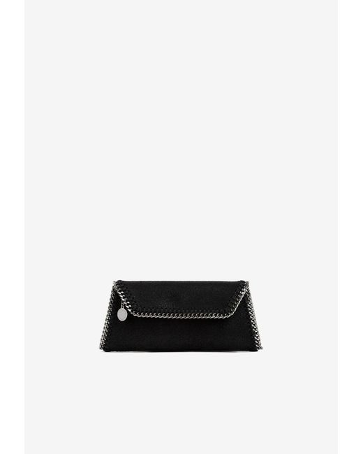 Stella McCartney Synthetic Falabella Clutch Bag in Black (White) | Lyst
