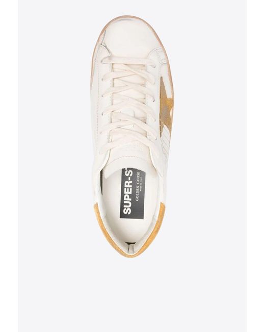 Golden Goose Deluxe Brand White Super-Star Low-Top Sneakers