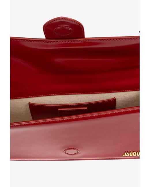 Jacquemus Red Le Bambino Long Leather Shoulder Bag