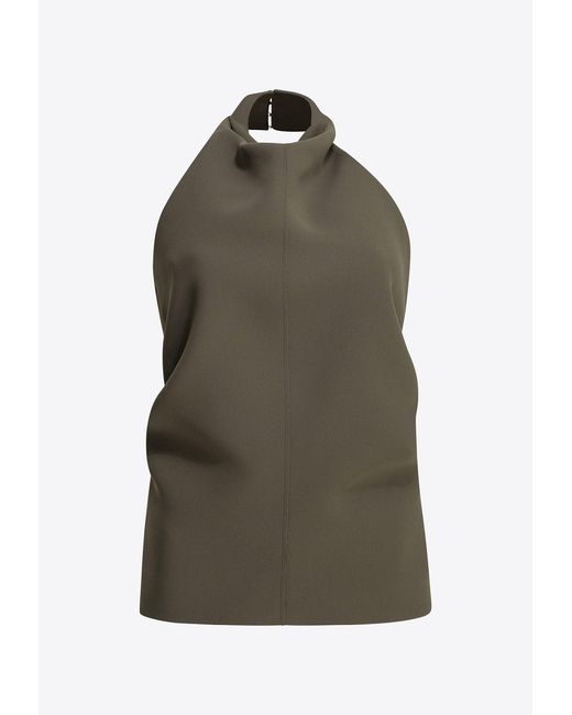 Khaite Green Rone Halter Top