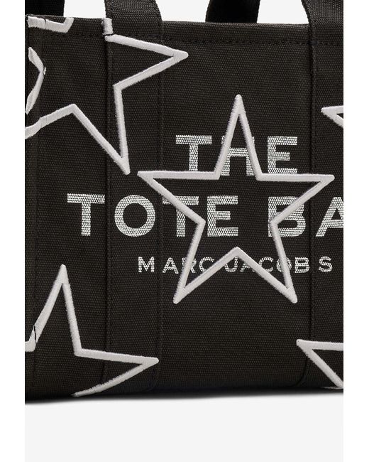 Marc Jacobs Black Small Star Canvas Tote Bag