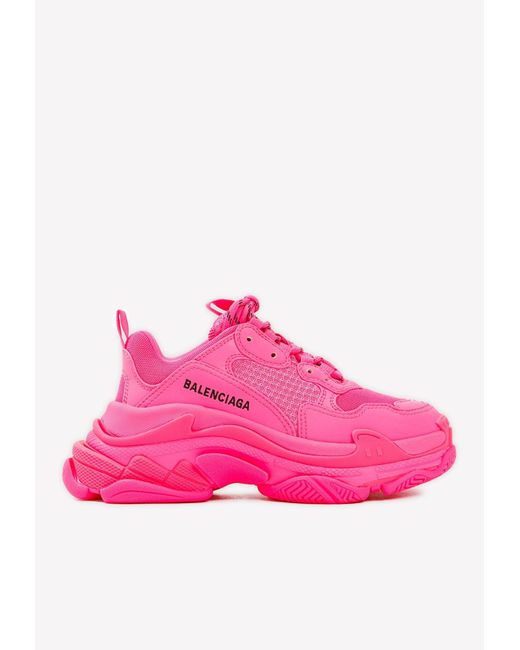 balenciaga triple s womens pink
