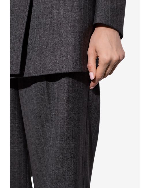 Balenciaga Prince Of Wales Tailored Pants in Black | Lyst