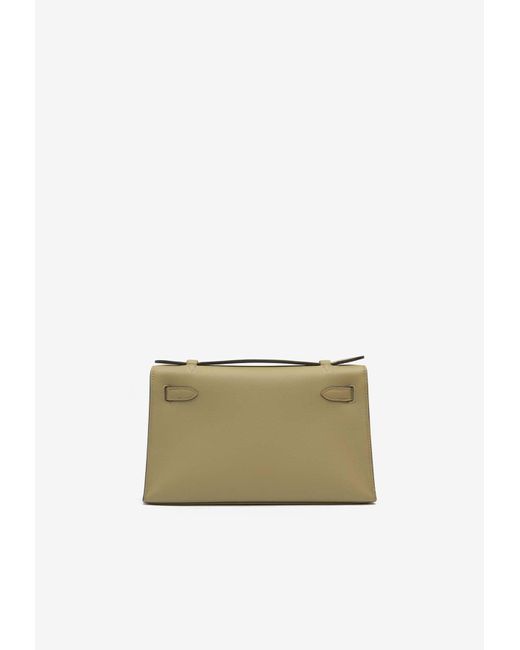 Hermès Natural Kelly Pochette Clutch Bag