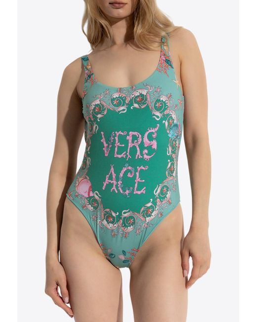 Versace Green One-Piece