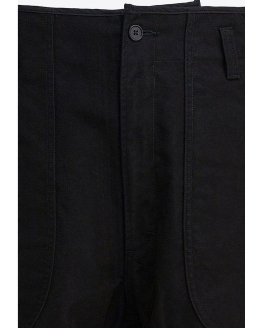 Needles Black Over Pants With Hem-Straps for men